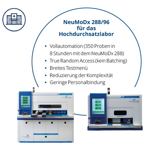 NeuMoDx für das Hochdurchsatzlabor